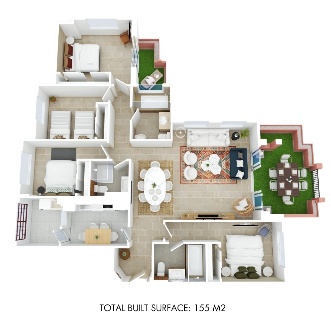 Plano habitaciones