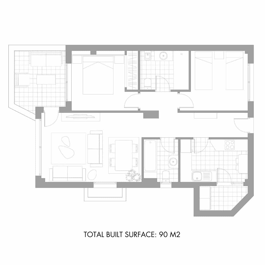 Plano habitaciones